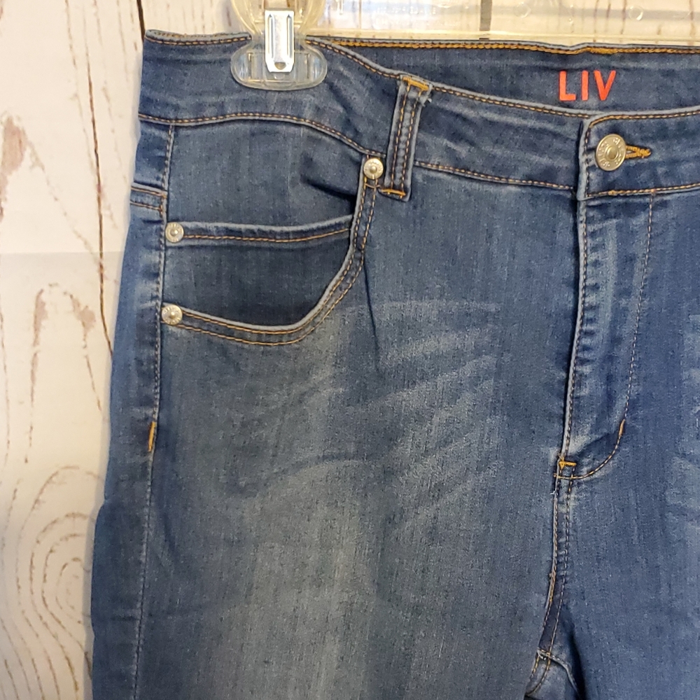 Delia's Liv high rise five pocket skinny jeans blue size 15 - Picture 2 of 12